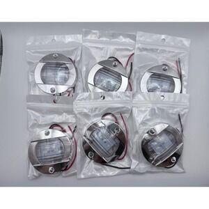 6 Pcs Marine Boat LED Stern Lights White Blue Fishing‎ Yacht Transom Deck 12V